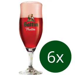 VERRES A PIEDS BATTIN FRUITEE 25cl x6