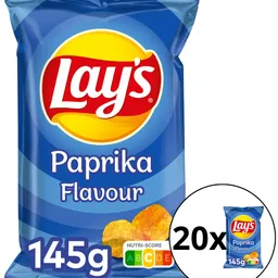 CHIPS LAY'S PAPRIKA 20x145g