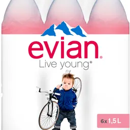 EAU EVIAN PET 6x1,5L