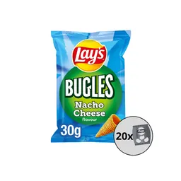 LAY'S CHIPS BUGLES NACHO CHEESE 24x30g