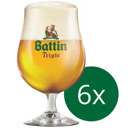 VERRES BATTIN TRIPLE 25cl x6
