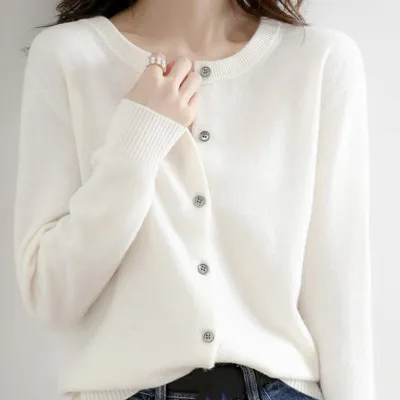 Cardigan oversize - M — Blanc