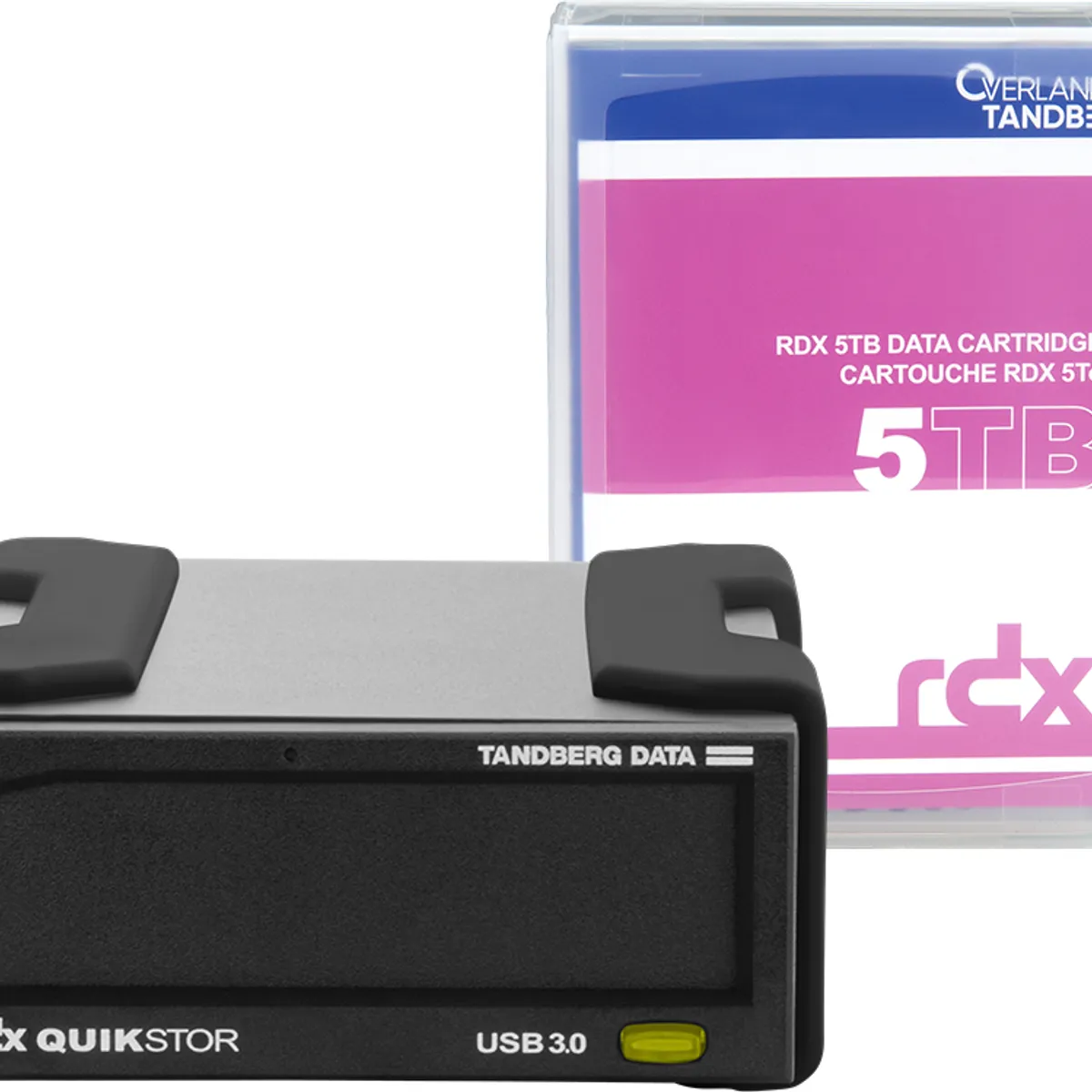 Tanberg Data O-T Kit de lecteur RDX avec cassette de 5 To, externe, noir, USB3+