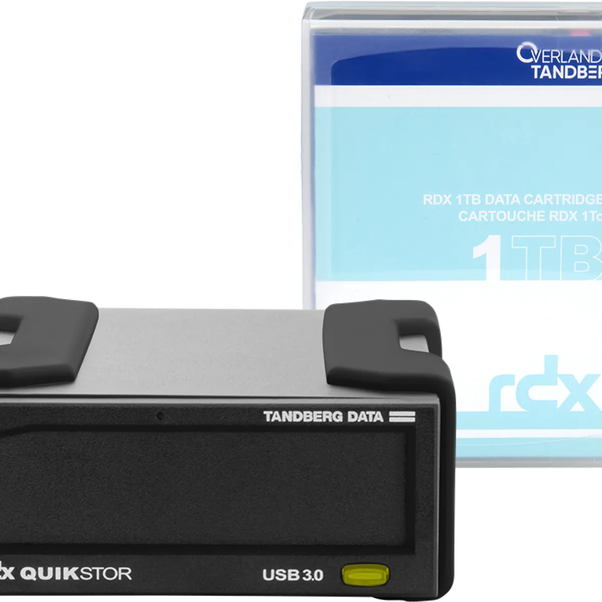 Tandberg Data O-T Kit de lecteur RDX avec cassette de 1 To, externe, noir, USB3+