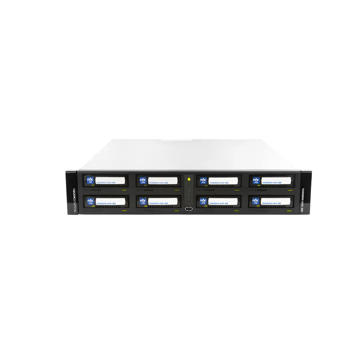 Tandberg Data O-T RDX QuikStation 8 RM, 4 baies, 2x 10 Go Ethernet, baie de lecteur amovible, montage en rack 2U — image produit 5