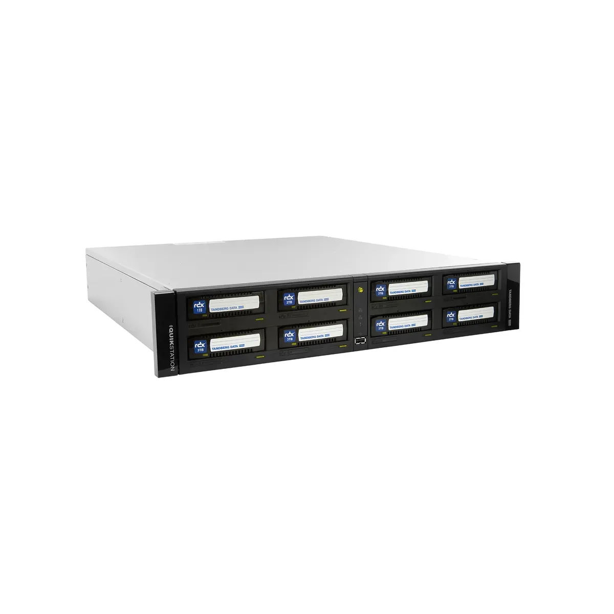 Tandberg Data O-T RDX QuikStation 8 RM, 8 baies, 2 x 10 Gb Ethernet, baie de lecteurs amovibles, rack 2U — image produit 6