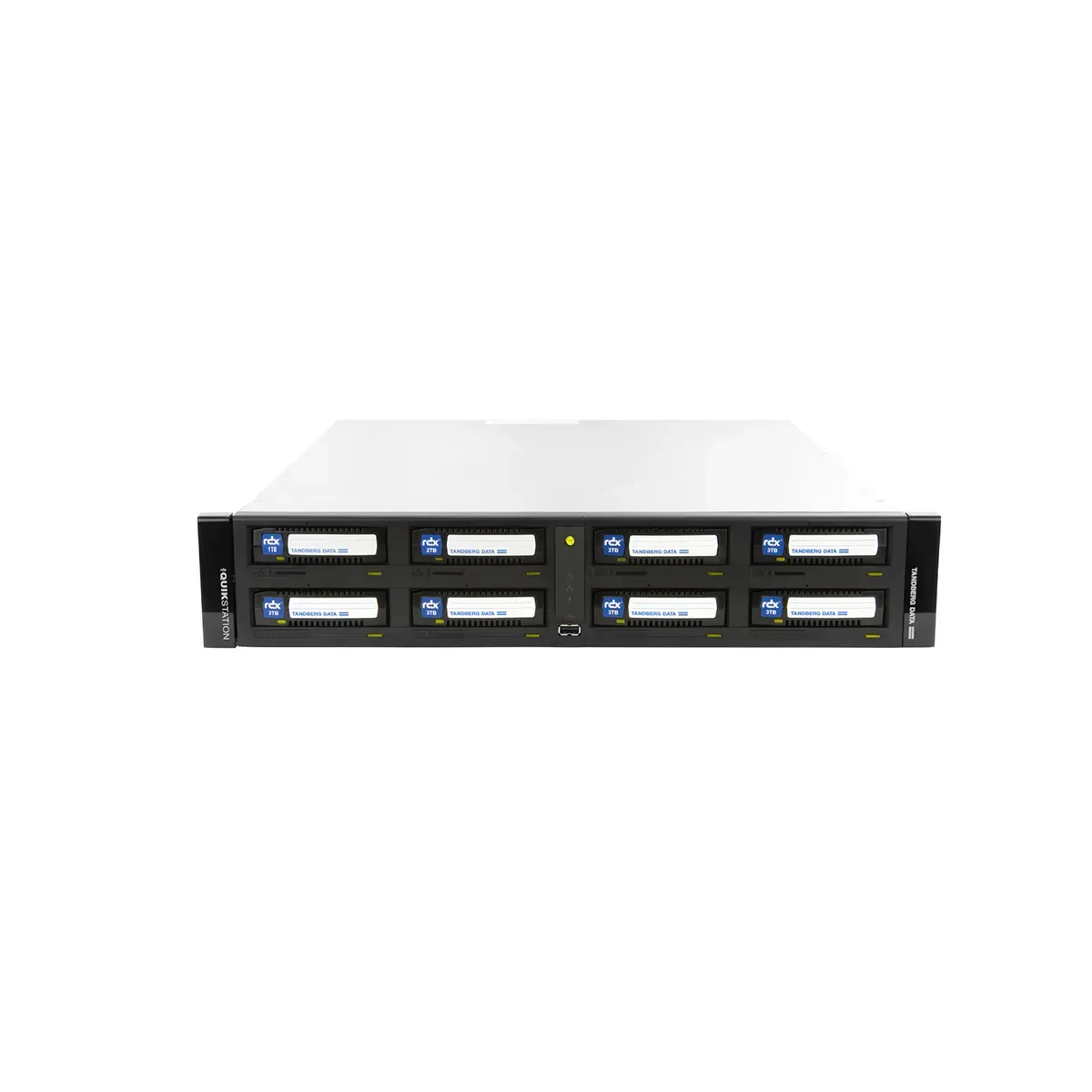Tandberg Data O-T RDX QuikStation 8 RM, 8 baies, 2 x 10 Gb Ethernet, baie de lecteurs amovibles, rack 2U
