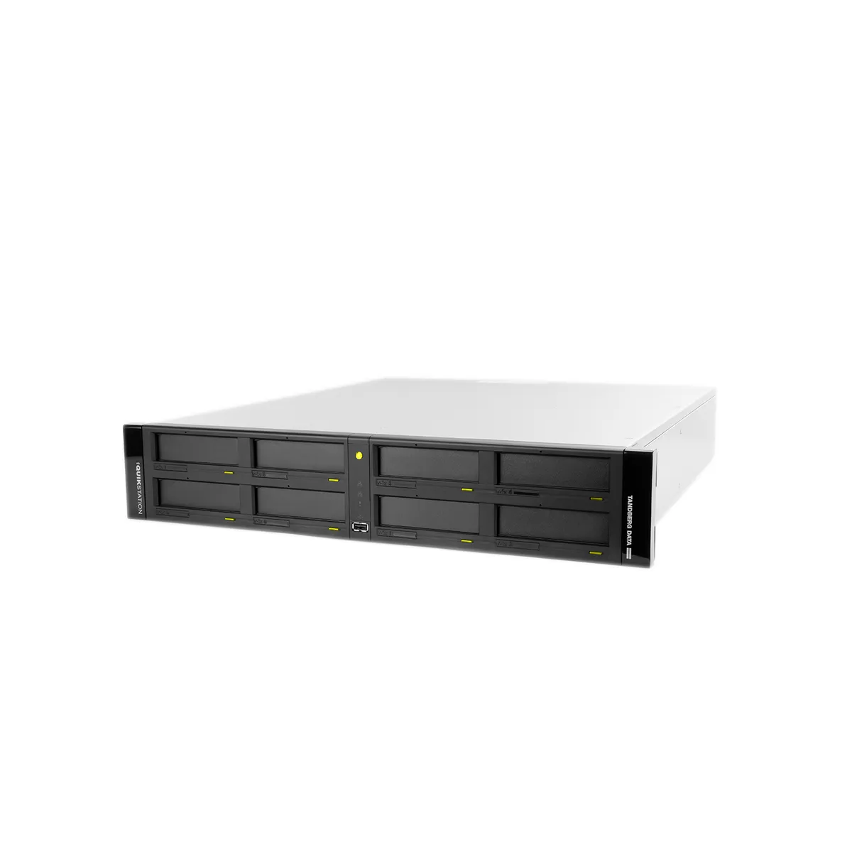 Tandberg Data O-T RDX QuikStation 8 RM, 4 baies, 2x 10 Go Ethernet, baie de lecteur amovible, montage en rack 2U — image produit 2