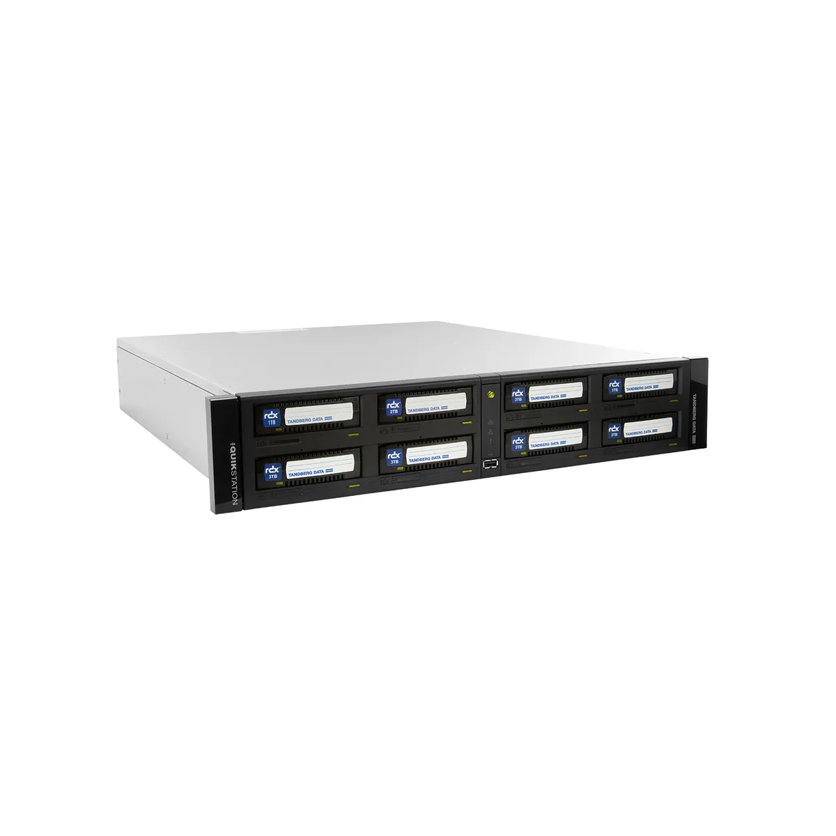 Tandberg Data O-T RDX QuikStation 8 RM, 4 baies, 2x 10 Go Ethernet, baie de lecteur amovible, montage en rack 2U — image produit 6