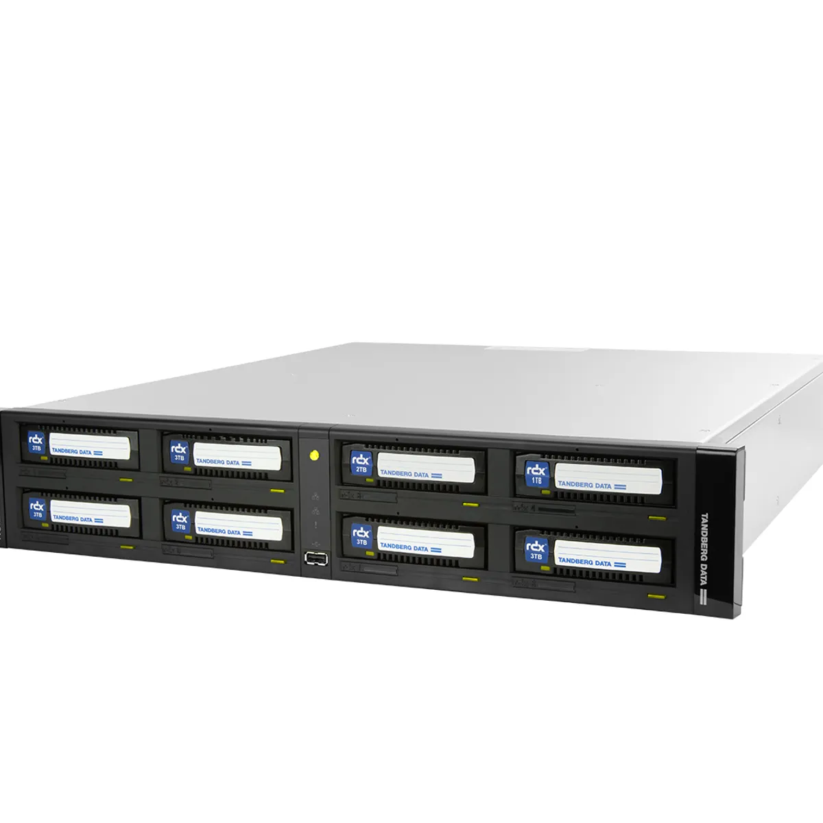 Tandberg Data O-T RDX QuikStation 8 RM, 4 baies, 2x 10 Go Ethernet, baie de lecteur amovible, montage en rack 2U — image produit 4