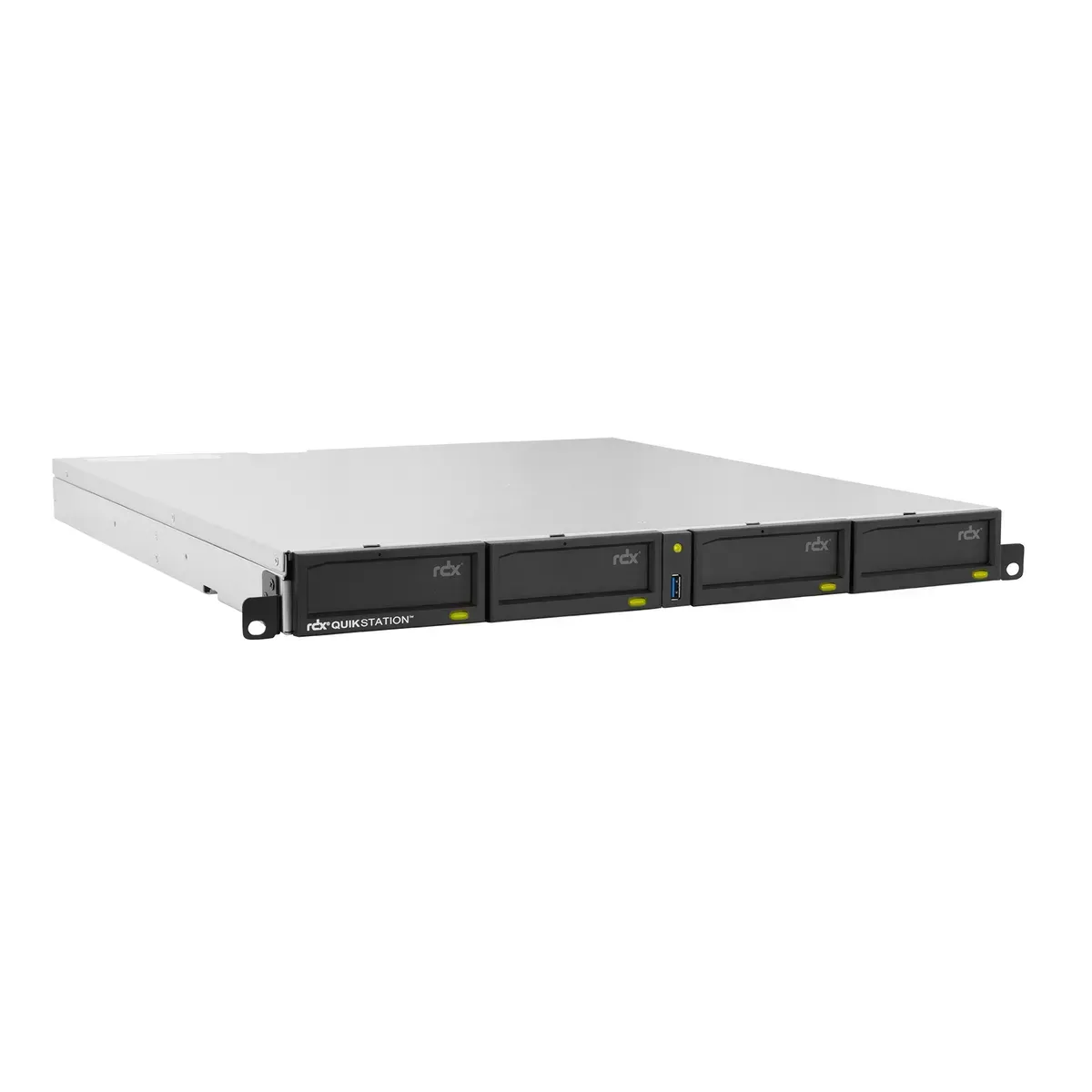 Tandberg Data O-T RDX QuikStation 4 RM, 4 baies, 4 x 1 Go Ethernet, baie de lecteur amovible, montage en rack 1U — image produit 7