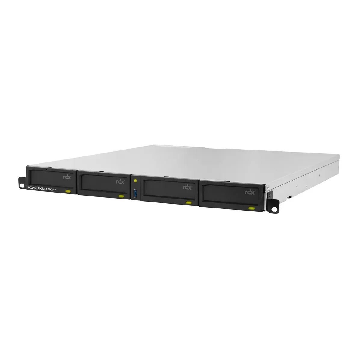 Tandberg Data O-T RDX QuikStation 4 RM, 4 baies, 4 x 1 Go Ethernet, baie de lecteur amovible, montage en rack 1U — image produit 5