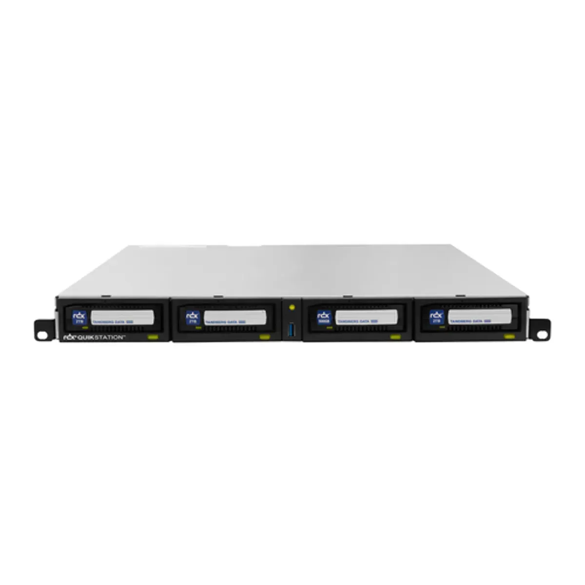 Tandberg Data O-T RDX QuikStation 4 RM, 4 baies, 4 x 1 Go Ethernet, baie de lecteur amovible, montage en rack 1U — image produit 3