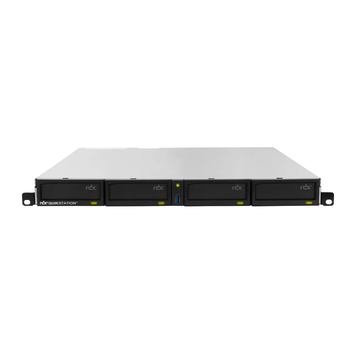 Tandberg Data O-T RDX QuikStation 4 RM, 4 baies, 4 x 1 Go Ethernet, baie de lecteur amovible, montage en rack 1U