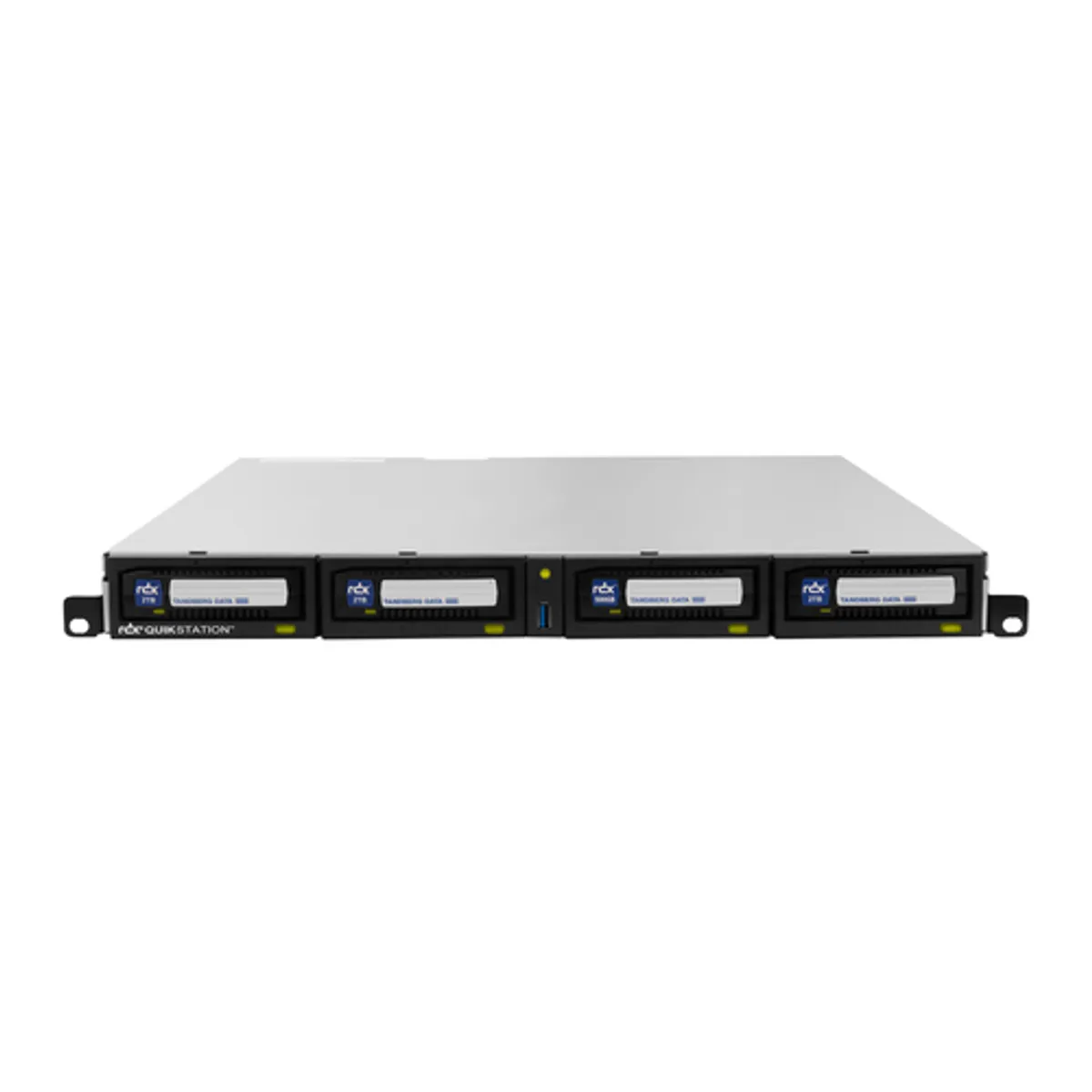 Tandberg Data O-T RDX QuikStation 4 RM, 4 baies, 4 x 1 Go Ethernet, baie de lecteur amovible, montage en rack 1U — image produit 3