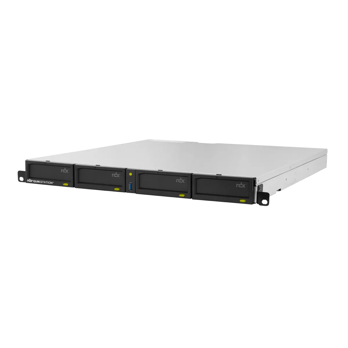 Tandberg Data O-T RDX QuikStation 4 RM, 4 baies, 4 x 1 Go Ethernet, baie de lecteur amovible, montage en rack 1U — image produit 5