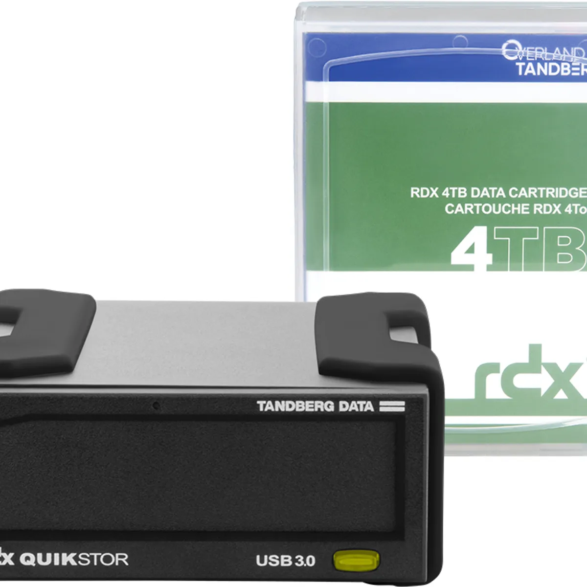 Tandberg Data O-T Kit de lecteur RDX avec cassette de 4 To, externe, noir, USB3+